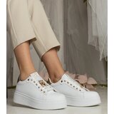 Gemre White and gold women's sneakers adorned with stones Sarena | ePonuda.com