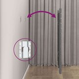  Stensko posteljno vzglavje sivo 156x3x91,5 cm trdna borovina, (20736947) | Shoptok.si