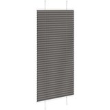vidaXL Plisirana žaluzija črna 55x150 cm Širina tkanine 54,4 cm | Shoptok.si