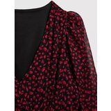 Marisse Black Dress With Puff Sleeves And A V-Neck | Eponuda.ba