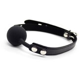 LateToBed BDSM Line Gag Silicone Ball Black | Shoptok.si