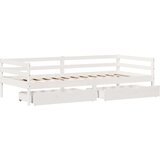 vidaXL Dnevni krevet s ladicama bez madraca 90x200 cm masivno drvo | shoptok.hr