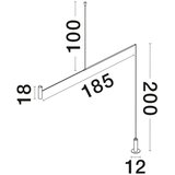 Nova Luce Mat crna metalna LED stojeća svjetiljka (visina 250 cm) Voice – | shoptok.hr