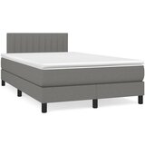  The Living Store Box spring postelja z vzmetnico temno siva 120x190 cm blago - Box Spring Postelja, (21516077) | Shoptok.si