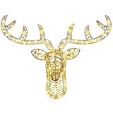 vidaXL Jelenova sani Toplo bela 60 cm PET | Shoptok.si