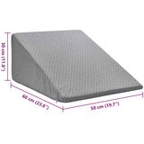  Jastučić za noge Siva 60 x 50 x 30 cm Pjena za pamćenje | shoptok.hr