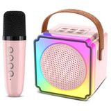  ZVUČNIK GIGATECH HENNA (USB/TF/BLUETOOTK) KARAOKE S WIRELESS MIKR.,DJEČJI,PINK | Eponuda.ba