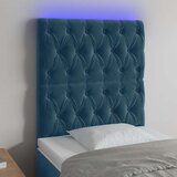  LED uzglavlje tamnoplavo 80x7x118/128 cm baršunasto | Eponuda.ba