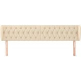  Uzglavlje s ušima krem 203x23x78/88 cm od tkanine | shoptok.hr