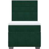 Box spring krevet s madracem tamnozeleni 100x200 cm baršunasti | shoptok.hr