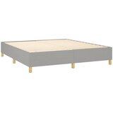  Krevet box spring s madracem svjetlosiva 160x200 cm tkanina | shoptok.hr