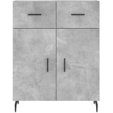  Visoka komoda siva betona 69,5x34x180 cm od konstruiranog drva Slike