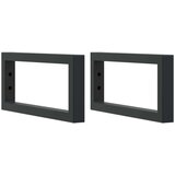 vidaXL Stenska polica za umivalnik jeklo in trdna bukovina | Shoptok.si