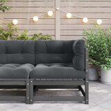  Kutna vrtna sofa s antracit jastucima od masivne borovine | shoptok.hr