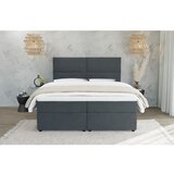 Ropez Siva boxspring postelja s prostorom za shranjevanje 180x200 cm – | Shoptok.si