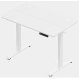Vonhaus White Electric Height-Adjustable Standing Desk, 100 × 60 cm, with USB-C Charging Port | shoptok.hr