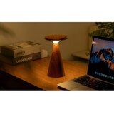Gingko LED stolna lampa u tamnoj prirodnoj boji s drvenim sjenilom (visina 21 cm) Sylva – | shoptok.hr