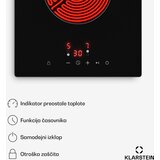 Klarstein Hito steklokeramična kuhalna plošča | 2 kuhalni coni | 3000 W | 9 stopenj moči | 30 cm | Shoptok.si