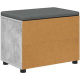  Haldna klop z blazino Enobarvno Betonsko siva 60 x 38 x 46 cm, (5000160707) | Shoptok.si