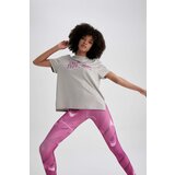 Defacto Loose Fit Crew Neck Slogan Short Sleeve T-Shirt | shoptok.hr