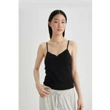 Defacto Fall in Love Rope Strap Padded Cotton Undershirt