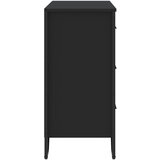  Komoda crna 91x35,5x74,5 cm od konstruiranog drva | Eponuda.com