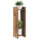  Stalak za biljke s policom Staro drvo 30 x 30 x 100 cm | shoptok.hr