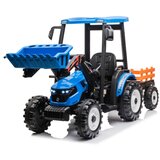 Traktor Sa Prikolicom i Utovarivačem Plavi Premium Oprema 24V7A Cene
