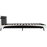  Okvir za krevet od umjetne kože s LED svjetlom crni 180x200 cm | shoptok.hr