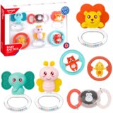  Šareni i šarmantni set od 6 zvečki za najmlađe - životinje | shoptok.hr