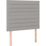  Okvir kreveta s oprugama i madrac svjetlosivi 90x200cm tkanina | shoptok.hr