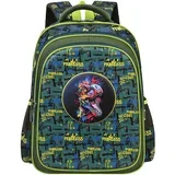 Ranac sa ojačanim leđima 3D Eva Dino SC2996, 42x30x22cm, Zeleno-plavi