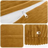  Presvlaka za jastuk 2 pcs HEERLEN Žuta &amp;Oslash; 60 cm Kord Slike