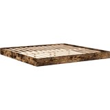  Krevet s policama Dimljeni hrast 180 x 200 cm Konstruirano drvo | shoptok.hr
