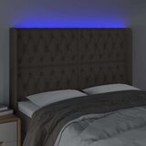  Posteljno vzglavje taupe 147x16x118/128 cm blago, (20952093) | Shoptok.si