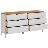 Støraa Bela nizka komoda iz masivnega bora 150x75 cm Post – | Shoptok.si