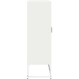 vidaXL Visoka ploča bijela 68x39x123 cm čelik | shoptok.hr
