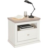 Hom`in nočna omarica, siva, bela | Shoptok.si