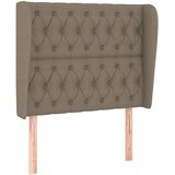  Uzglavlje s ušima smeđesivo 93x23x118/128 cm od tkanine | shoptok.hr