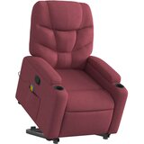  Masažni naslonjač na podizanje od tkanine crvena boja vina | shoptok.hr