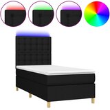  box spring s madracem LED crni 80 x 200 cm od tkanine | shoptok.hr
