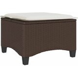  Vrtni tabure s jastucima 2 kom smeđi 55x55x36 cm poliratan | shoptok.hr