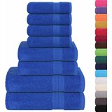 vidaXL 8-dijelni set ručnika plavi 360 gsm 100 % pamuk | shoptok.hr