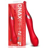 INTOYOU Onax Double Pulse Stimulator with Strong Vibrating Tip Red Cene