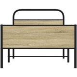  Okvir kreveta bez madraca boja hrasta sonome 107x203 cm drveni | shoptok.hr