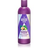 Aussie SOS Blonde Hydrate ljubičasti šampon za toniranje za plavu kosu 300 ml | shoptok.hr