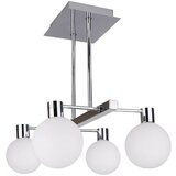 Candellux Lighting Viseća lampa srebrne boje sa staklenim sjenilom 38x35 cm Maldus - | shoptok.hr