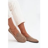 Boto Women's Loafers Made of Eco Suede Flat Beige Miryelle | Shoptok.si