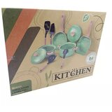  Kuhinja set z lonci in ponvami - zelena | Shoptok.si