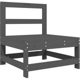  Srednja vrtna sofa siva od masivne borovine | shoptok.hr